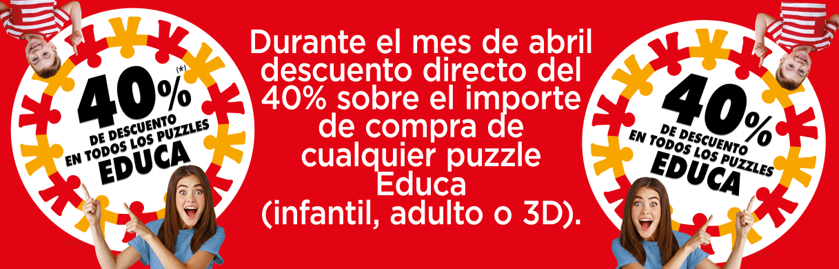 puzzles educa 40% descuento